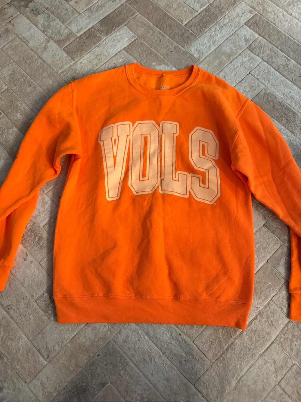 Southern Marsh Bright Orange Pullover with Script Logo